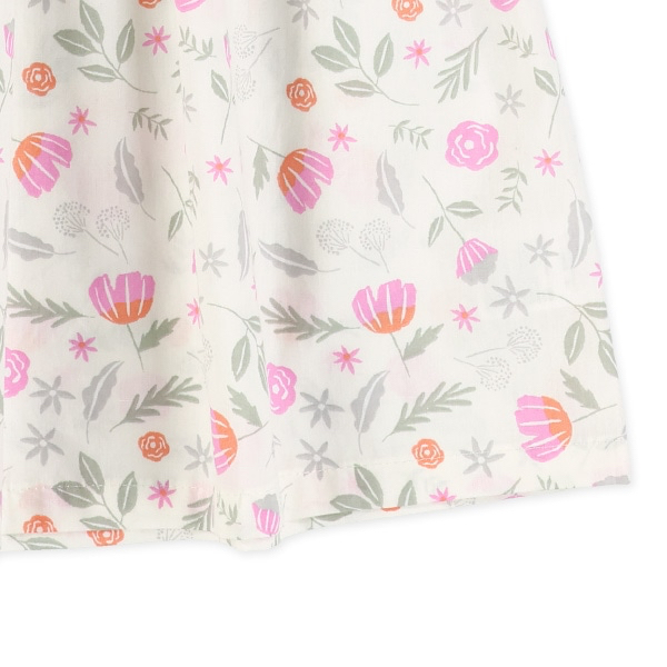 🇯🇵預訂 日本直送🇯🇵兩色花卉滿印無袖荷葉邊純棉連身裙