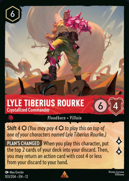 103/204 Lyle Tiberius Rourke - Crystallized Commander R