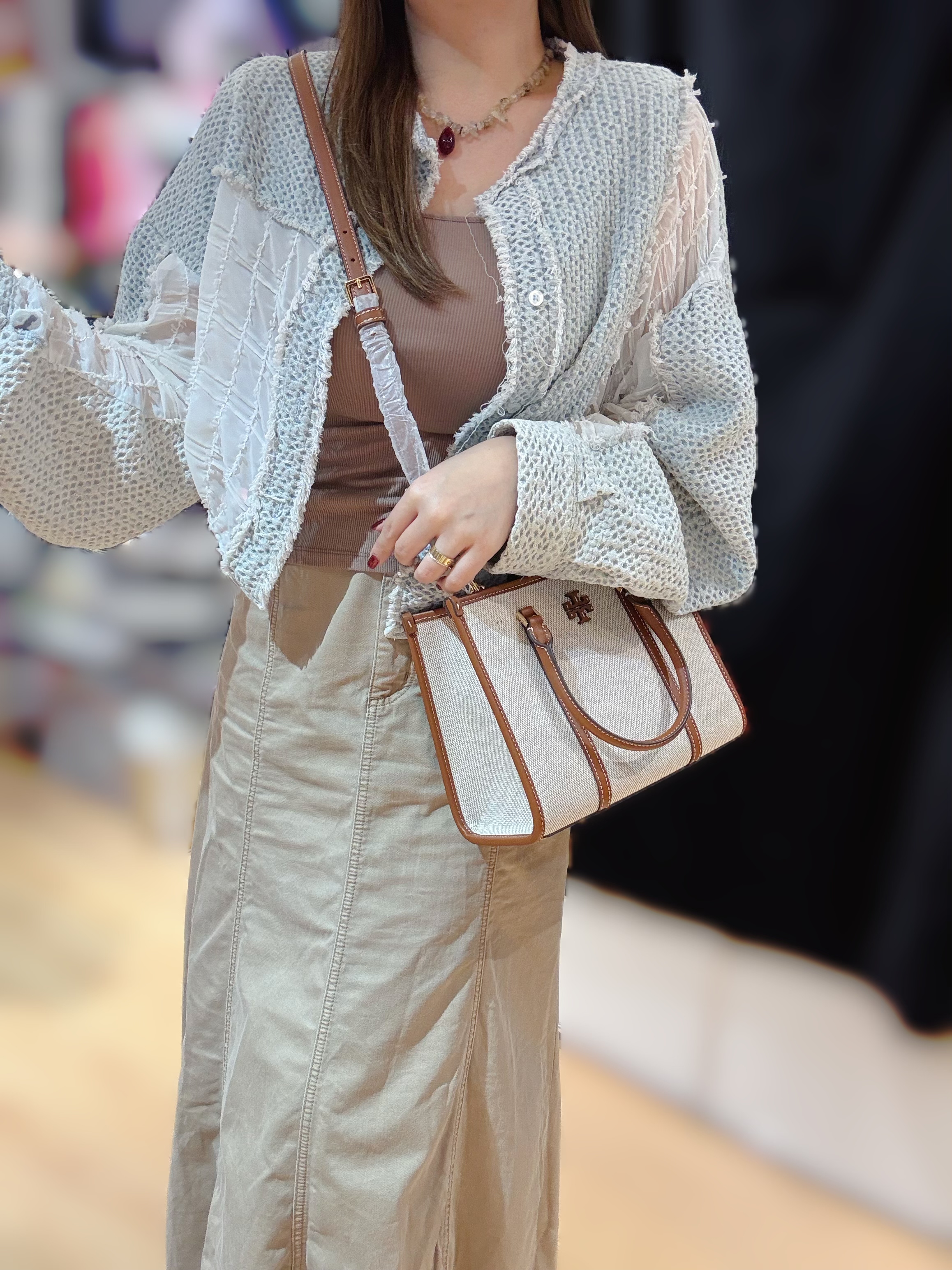 Tory burch Blake canvas tote S 