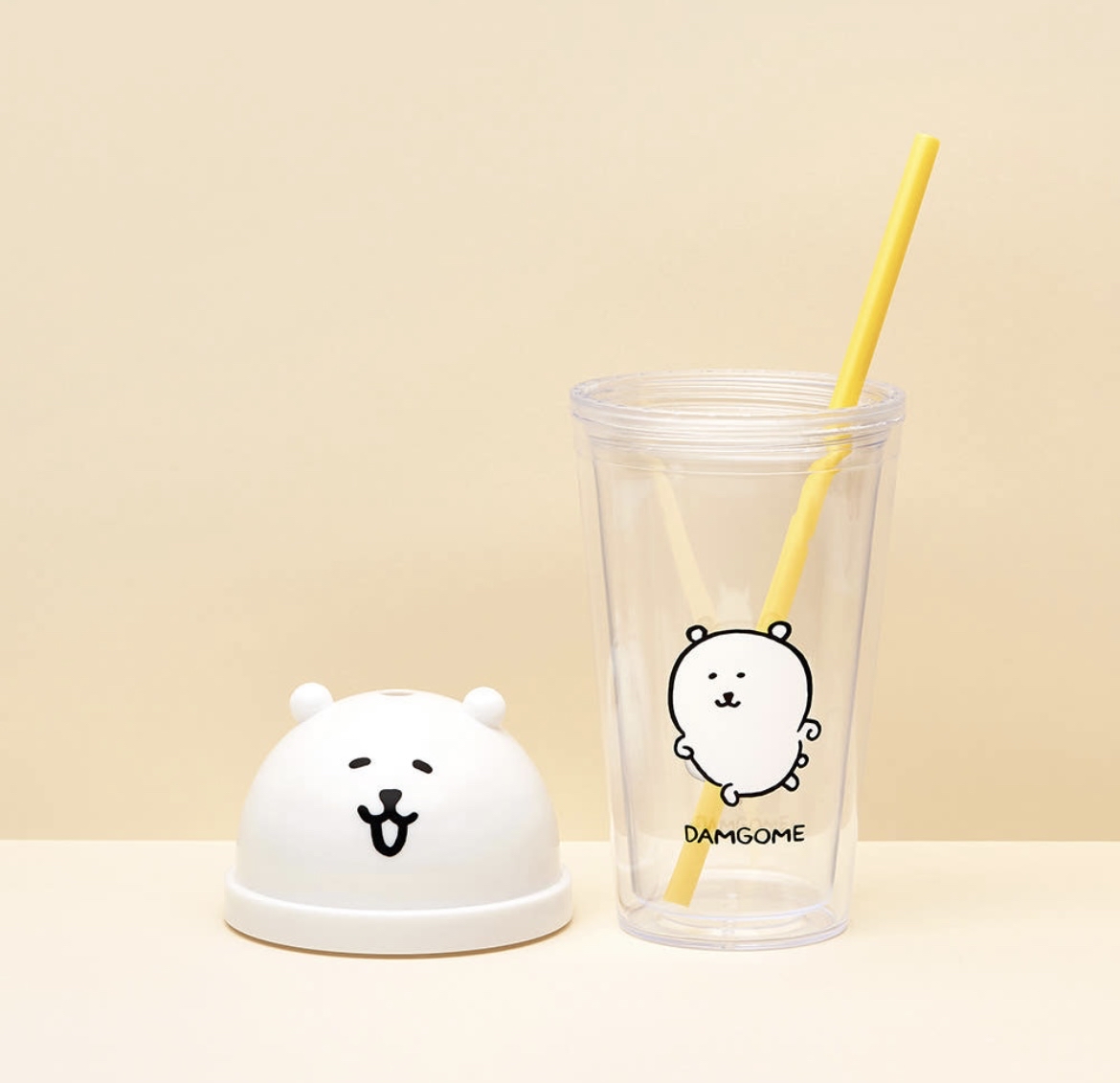 韓國預訂📍Joke Bear得意大頭樣水杯/玻璃杯