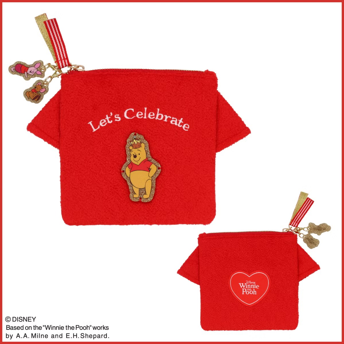 🌸 【預訂】Red Shirt Friends Series-Pouch
