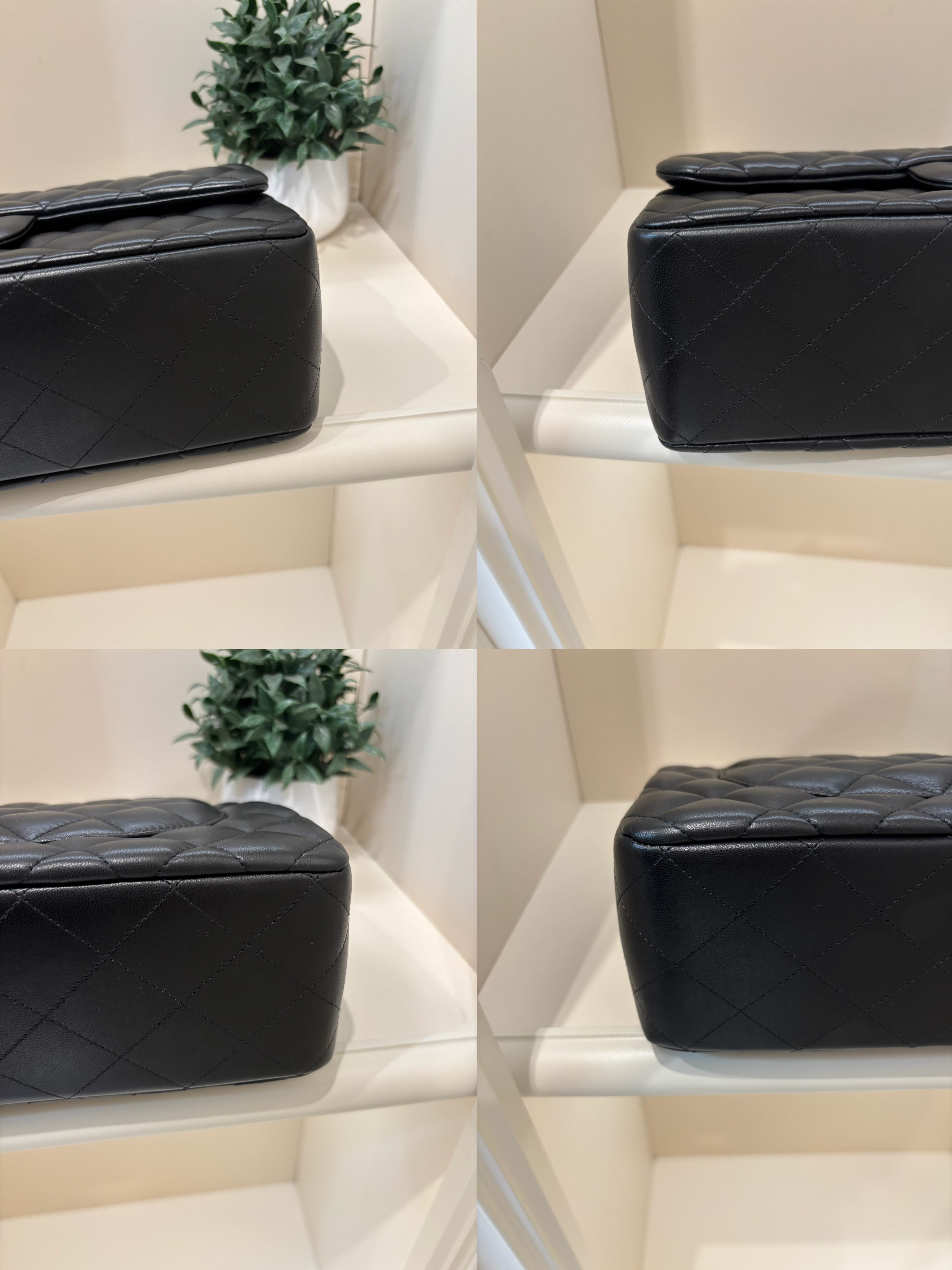 Chanel classic flap 30cm,jumbo A58600 黑色羊皮銀扣100%Authentic ,95%new ✅card ✅塵袋✅box 