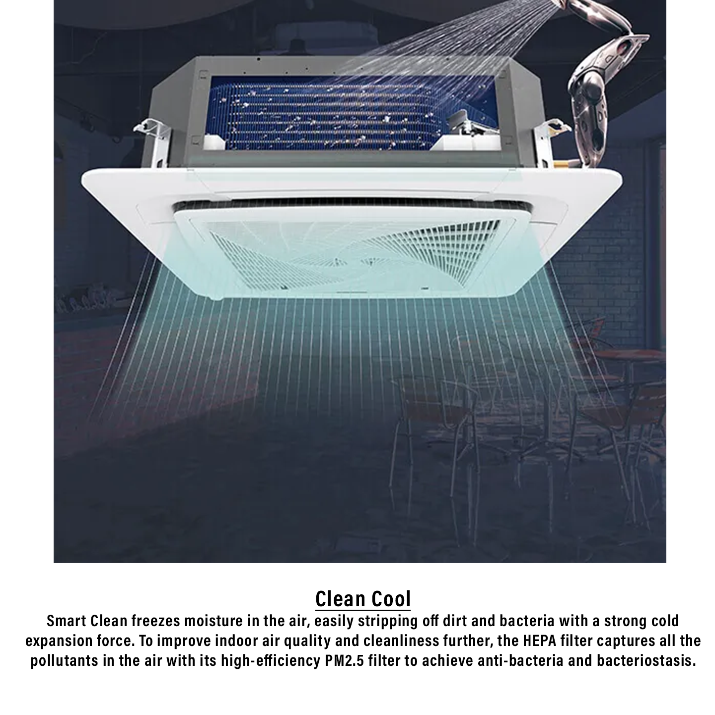 Haier 2.5HP Inverter 4-Way Cassette Air Conditioner (1U71S1PJ1SA)