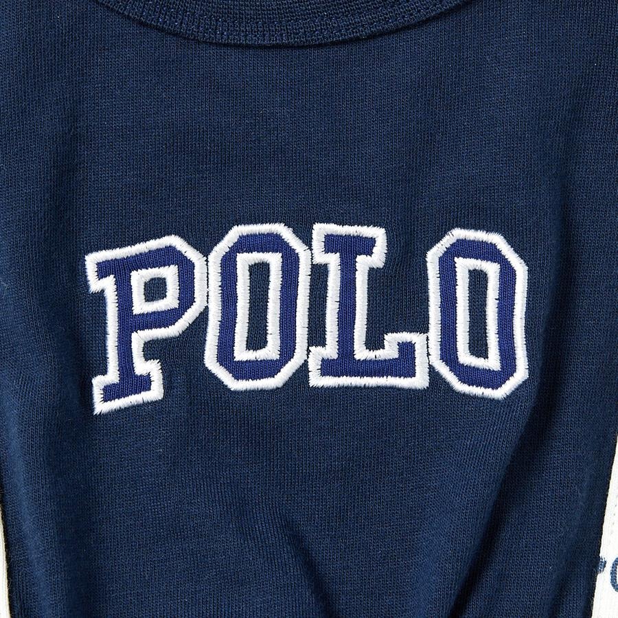 Polo Baby 拼色吊帶連身衣 70/80cm