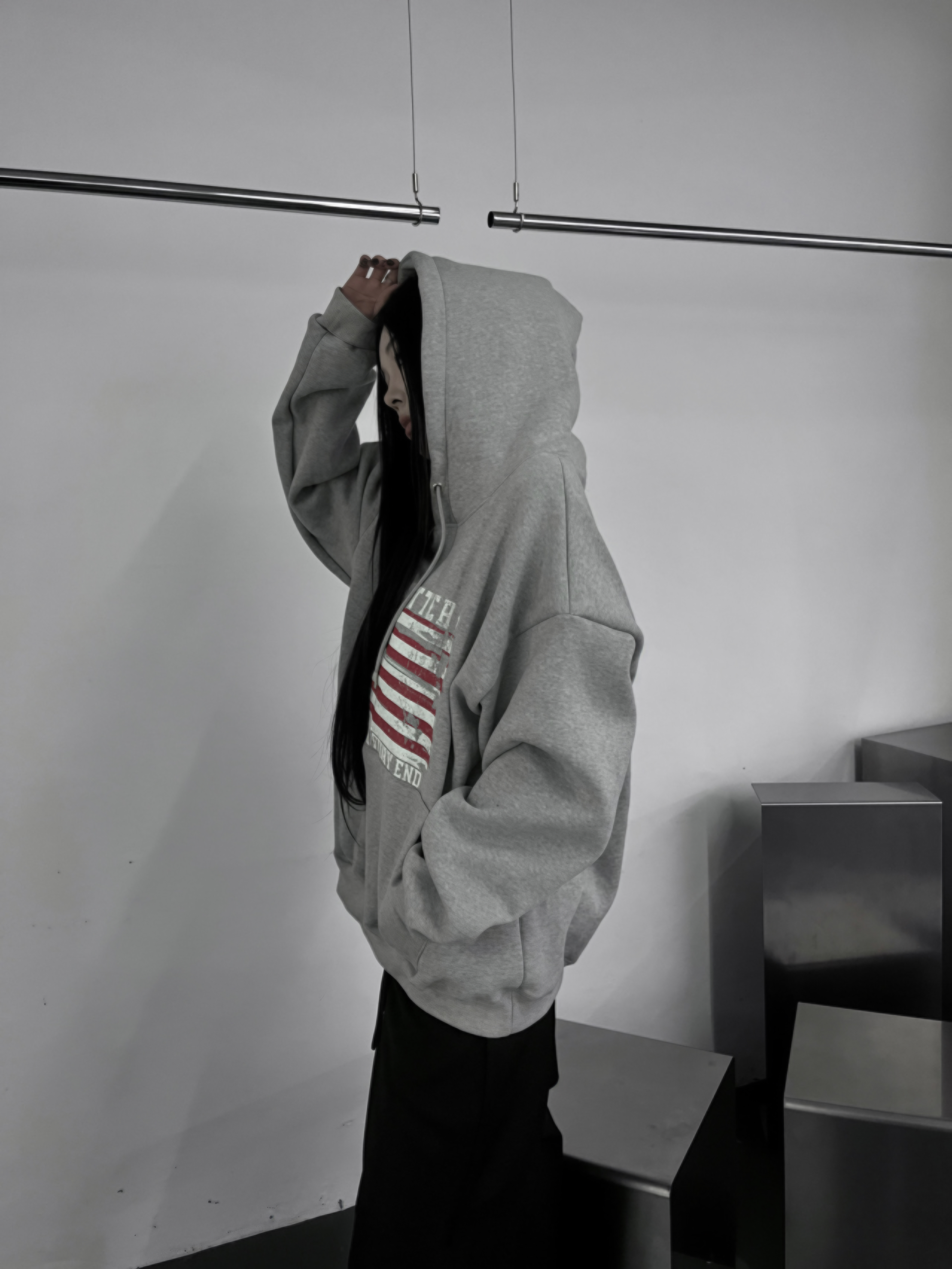 American Flag Oversized Hoodie(Unisex)