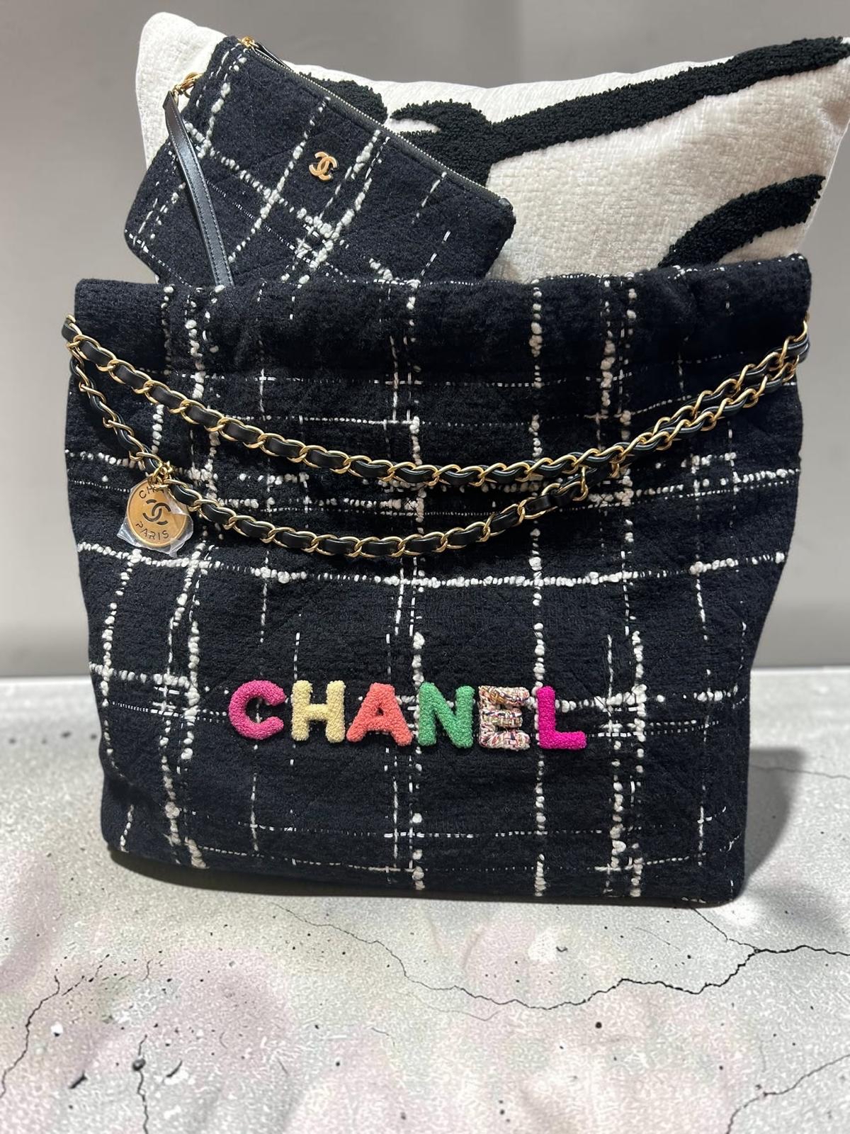Chanel 22 bag tweed 限量特別版 ,100%Authentic ,全新 ✅晶片✅pouch袋✅塵袋 