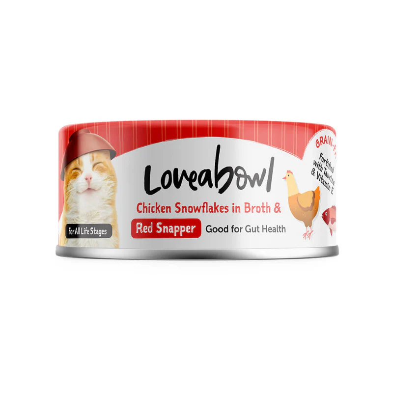 Loveabowl  無穀物 健腸嫩雞紅鯛魚 70g 貓罐頭