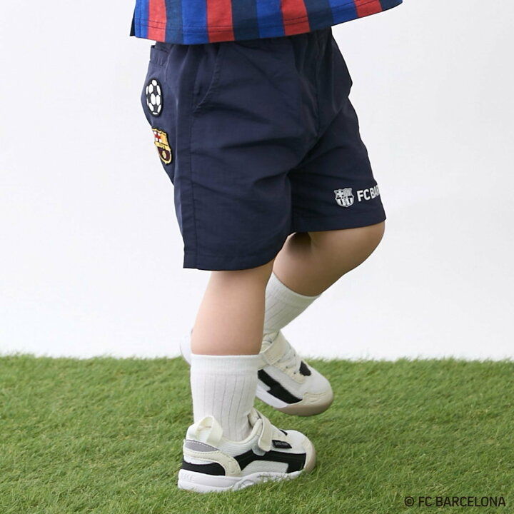🇯🇵預訂 日本直送🇯🇵Petit Main x 巴塞球隊系列三色球隊標誌梭織短褲