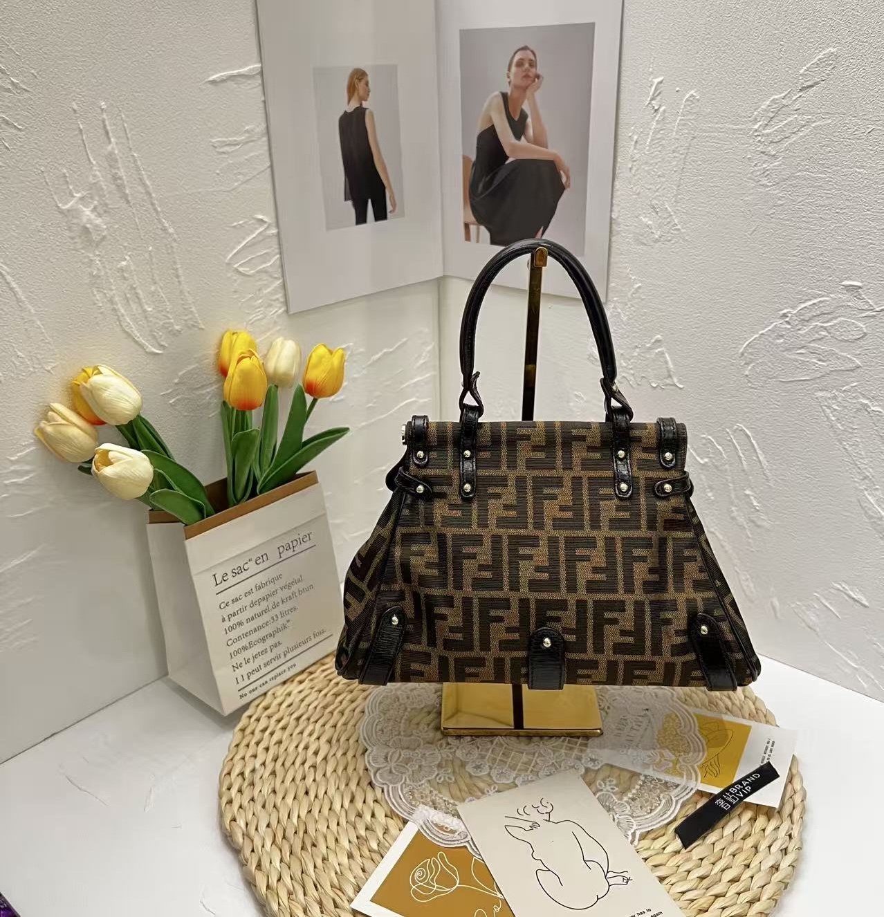 Fendi Zucca Print Canvas Magic Bag