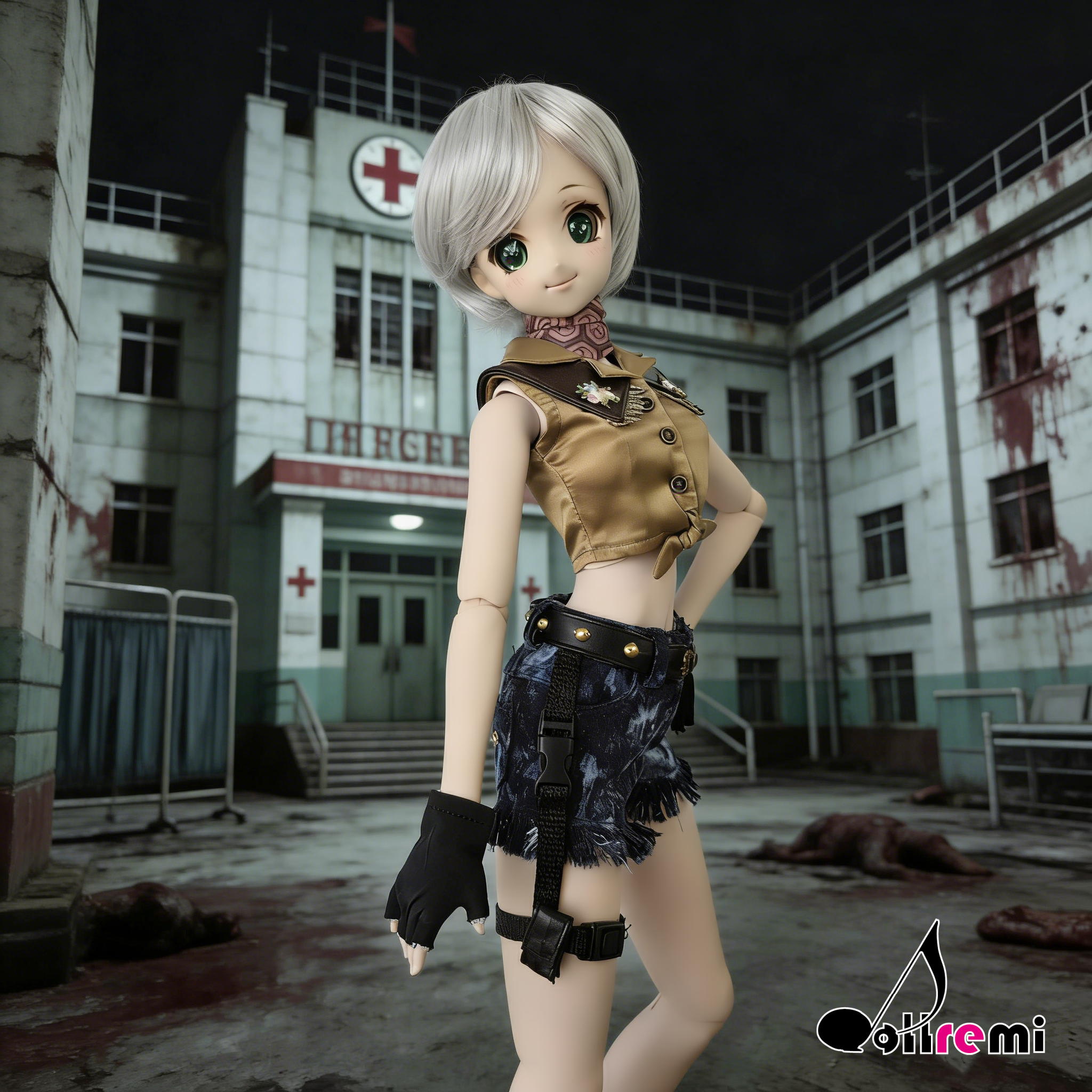 【dollremi】(DD0921) COS Resident Evil : Biohazard - Rebecca Chamber's Cowgirl costume 生化危機 - 瑞貝卡·查姆博斯 - 女牛仔風