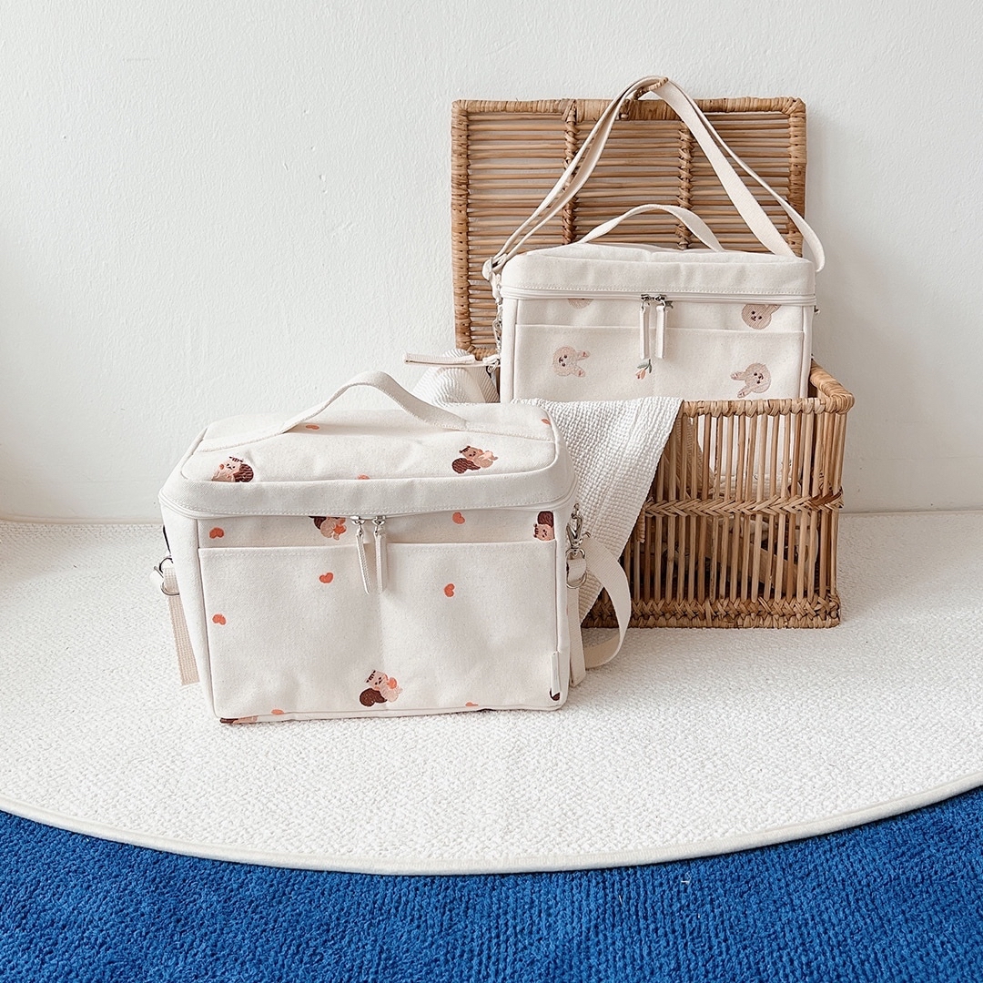 Ivory Squirrel Large Storage Bag