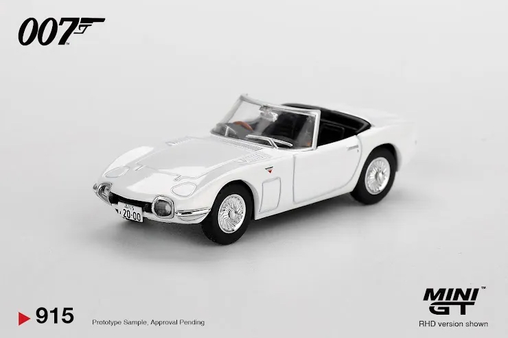 （預訂 Pre Order) Mini GT (預訂) ( MGT00915-007E ) Toyota 2000GT Roadster "You Only Live Twice" / English Blister Packaging