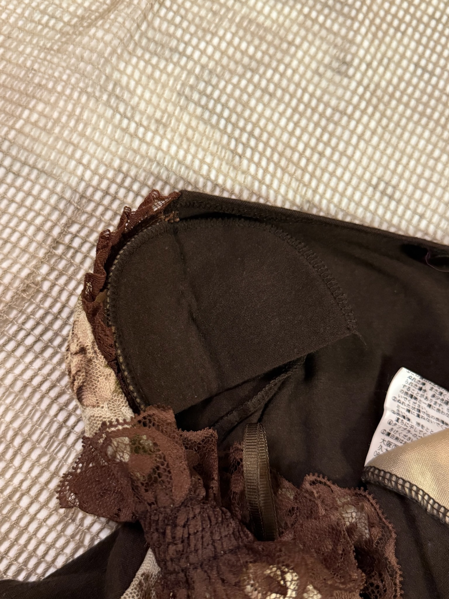 Vintage Floral Lace Center Bow Milkmaid Top