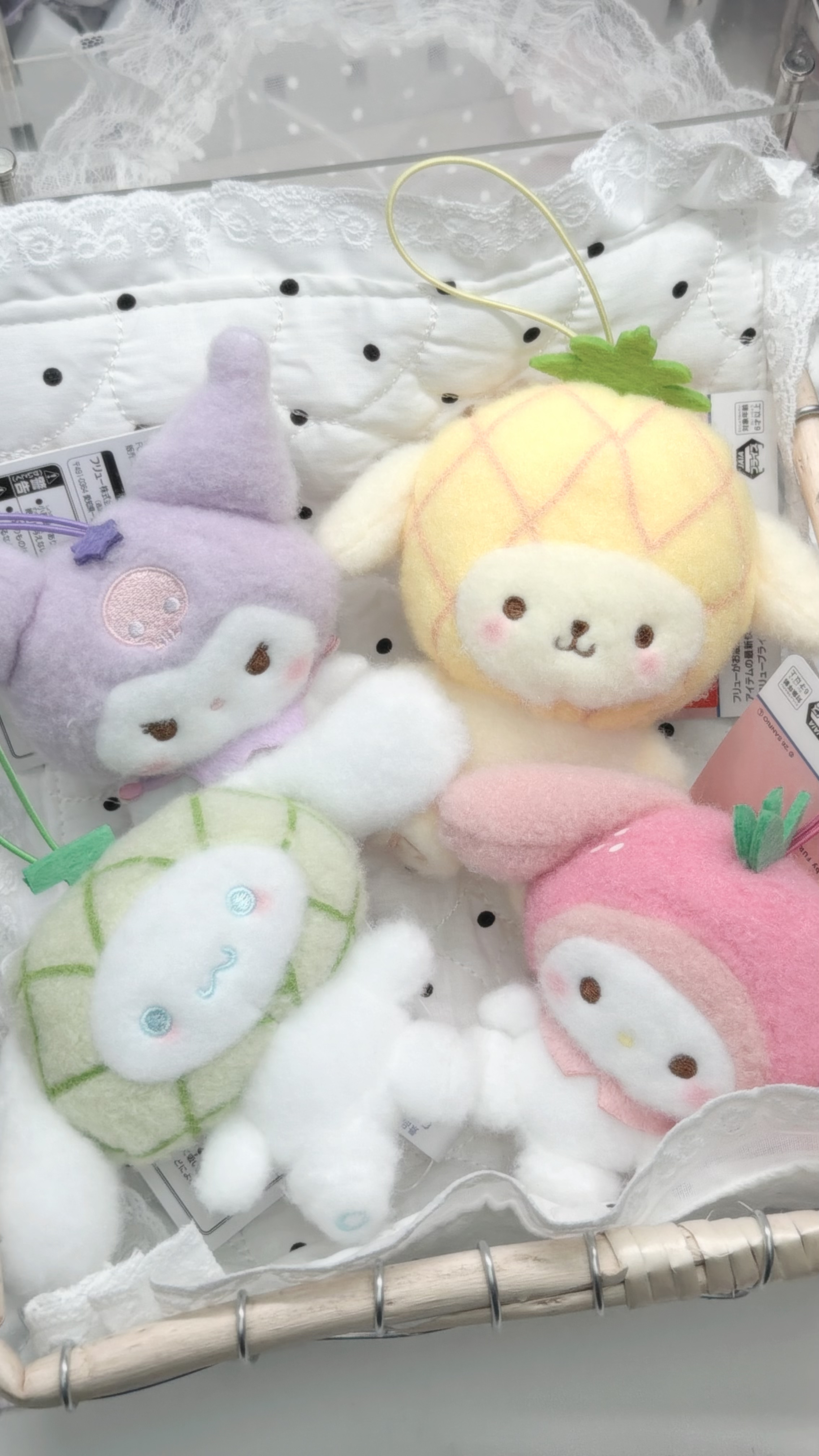 Sanrio 生果仿羊毛質景品吊飾