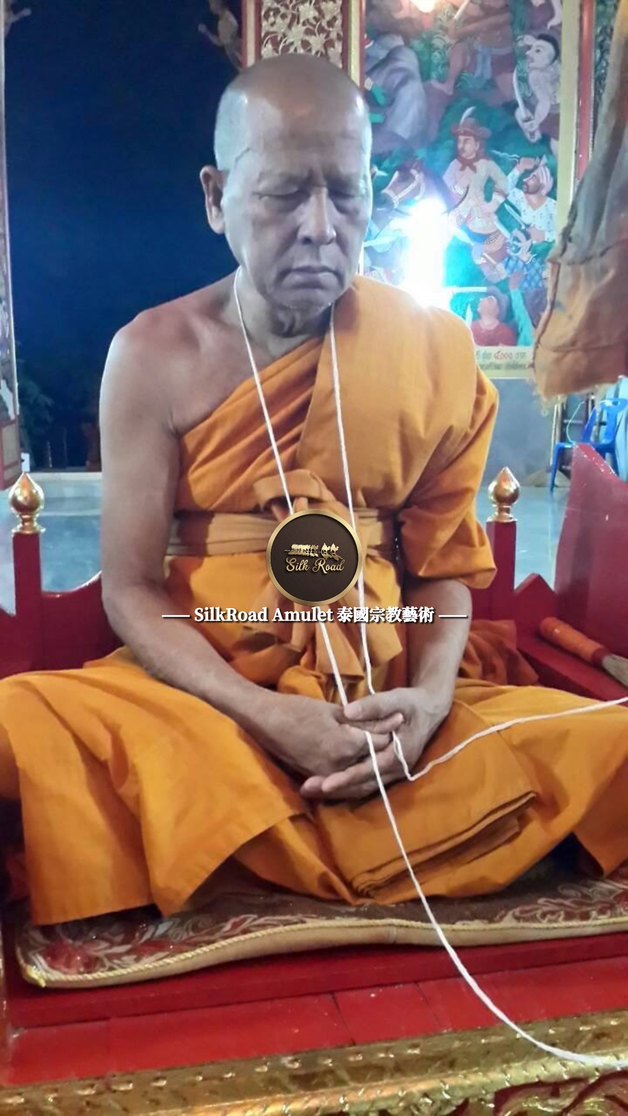 龍婆壯  佛曆2558  拉胡天神賜予財富｜藍叻純金、銀符管特別版本｜僅製108尊｜附原裝廟盒｜光學級高透防水殼