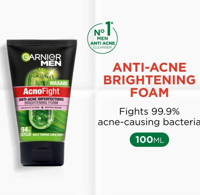 GARNIER MEN 100ml Acno Fight Anti-Acne Foam