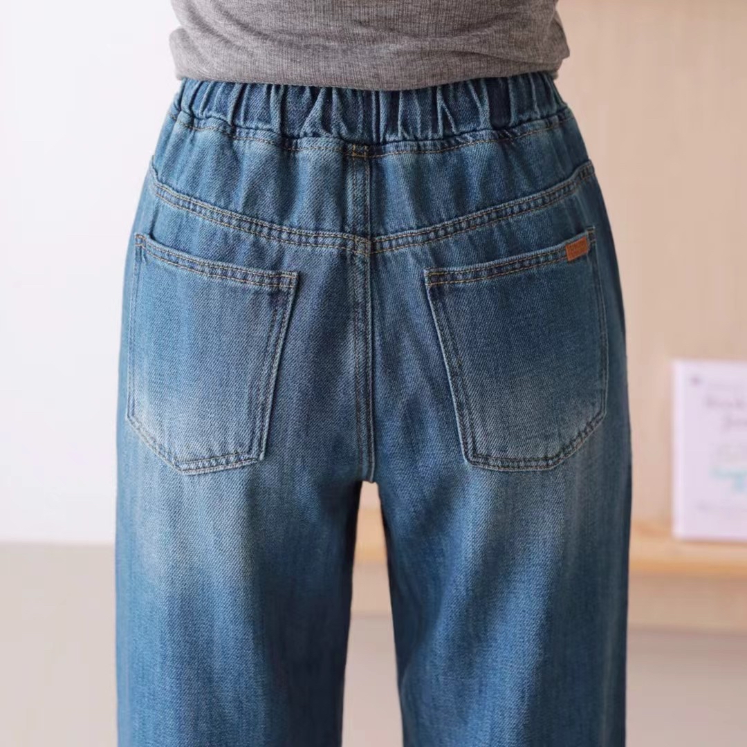 超軟熟牛仔闊褲 