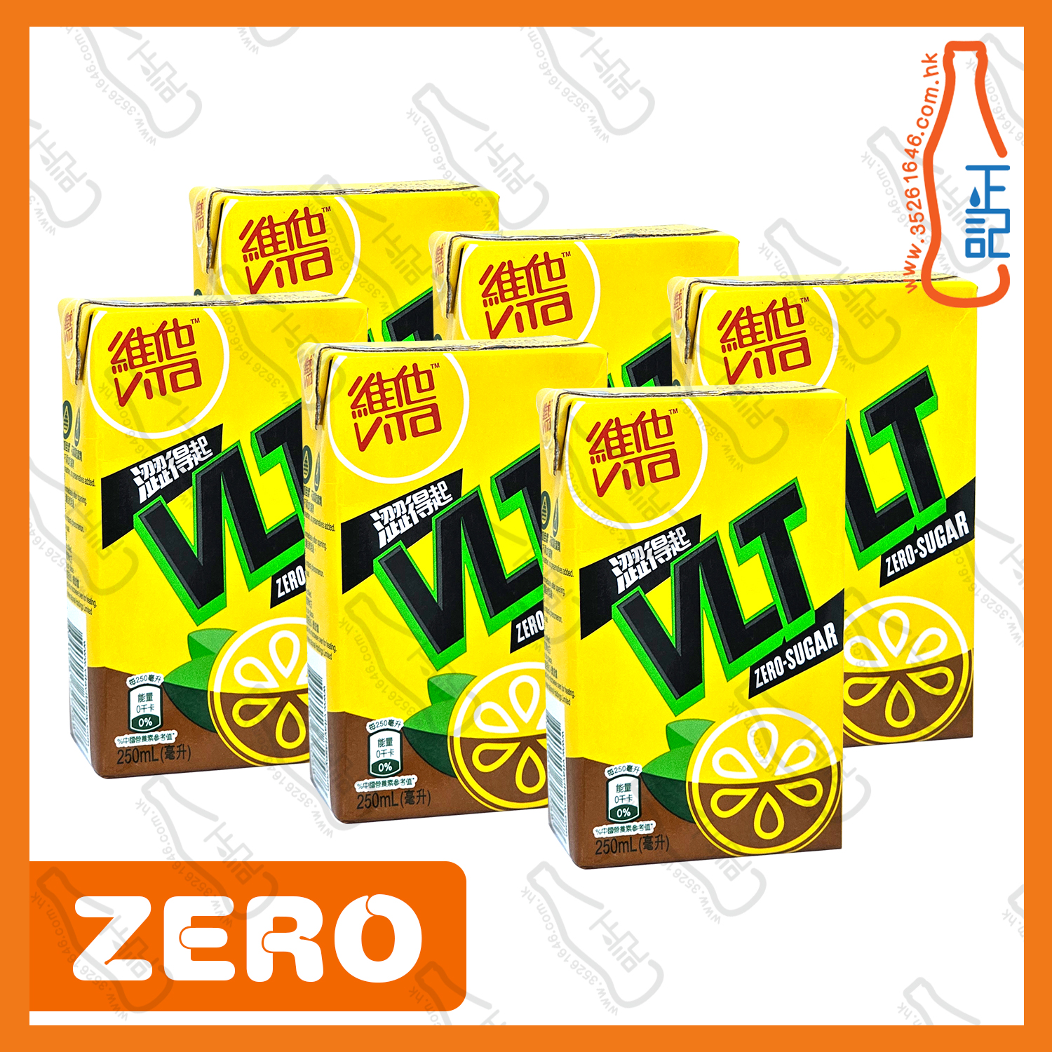 ==(紙包)維他【ZERO】檸檬茶 250ml x 6包 /排
