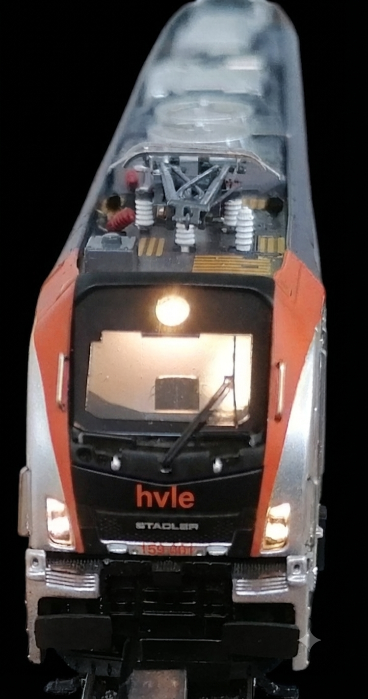 Sudexpress N比例 STADLER Euro Dual locomotive BR 159 of the HVLE （電腦花紋） Analog模擬