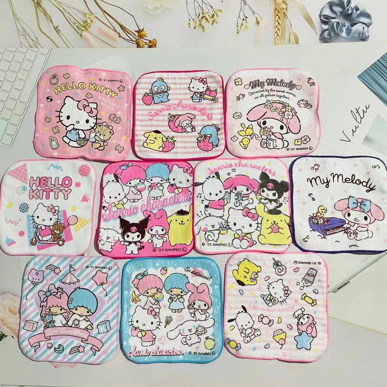 日本純棉小方巾 - 1套10條 現貨