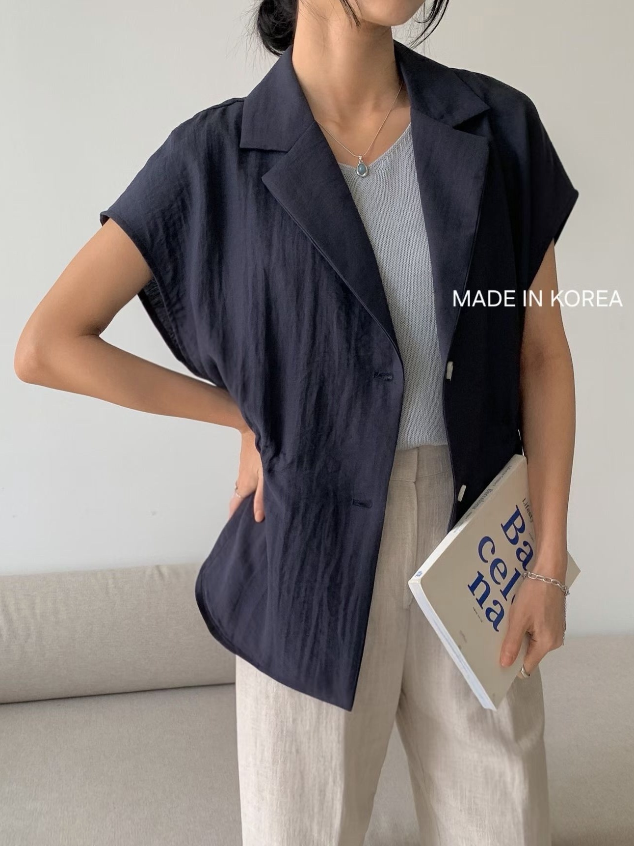 G6271 韓國🇰🇷薄料修腰外套仔