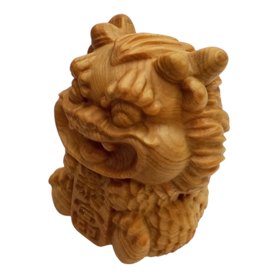 暴富龍 龍 木雕 擺設