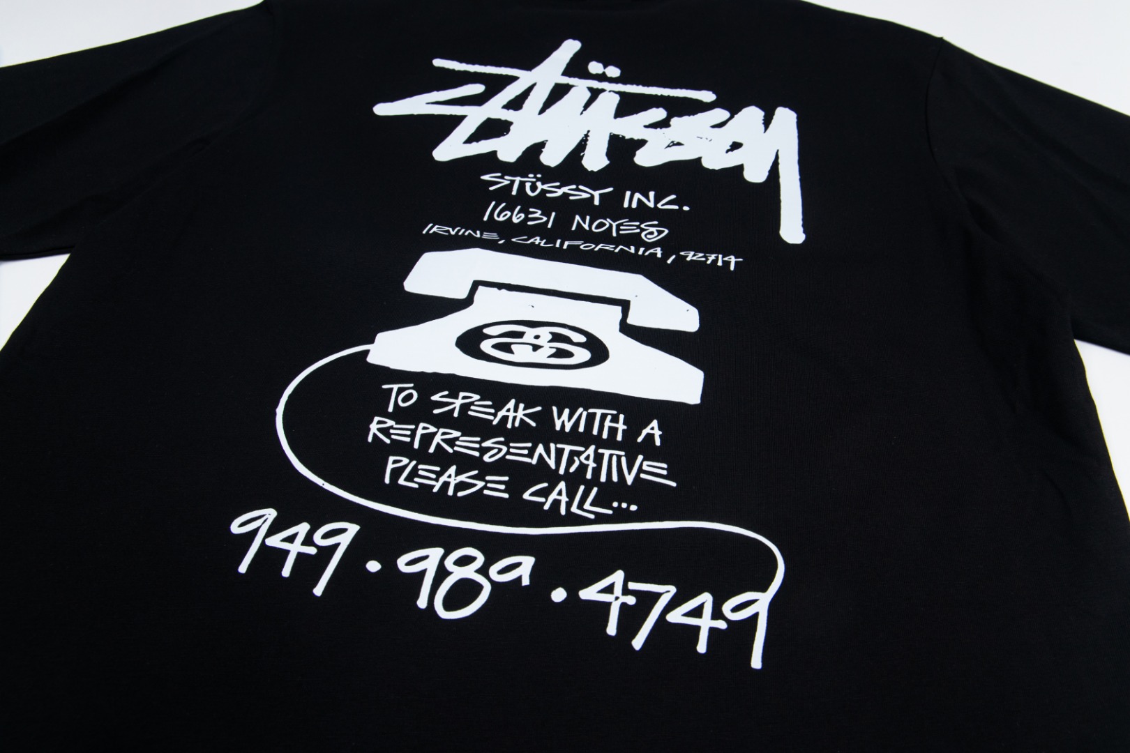 Stussy Old Phone Pigment Dyed Tee