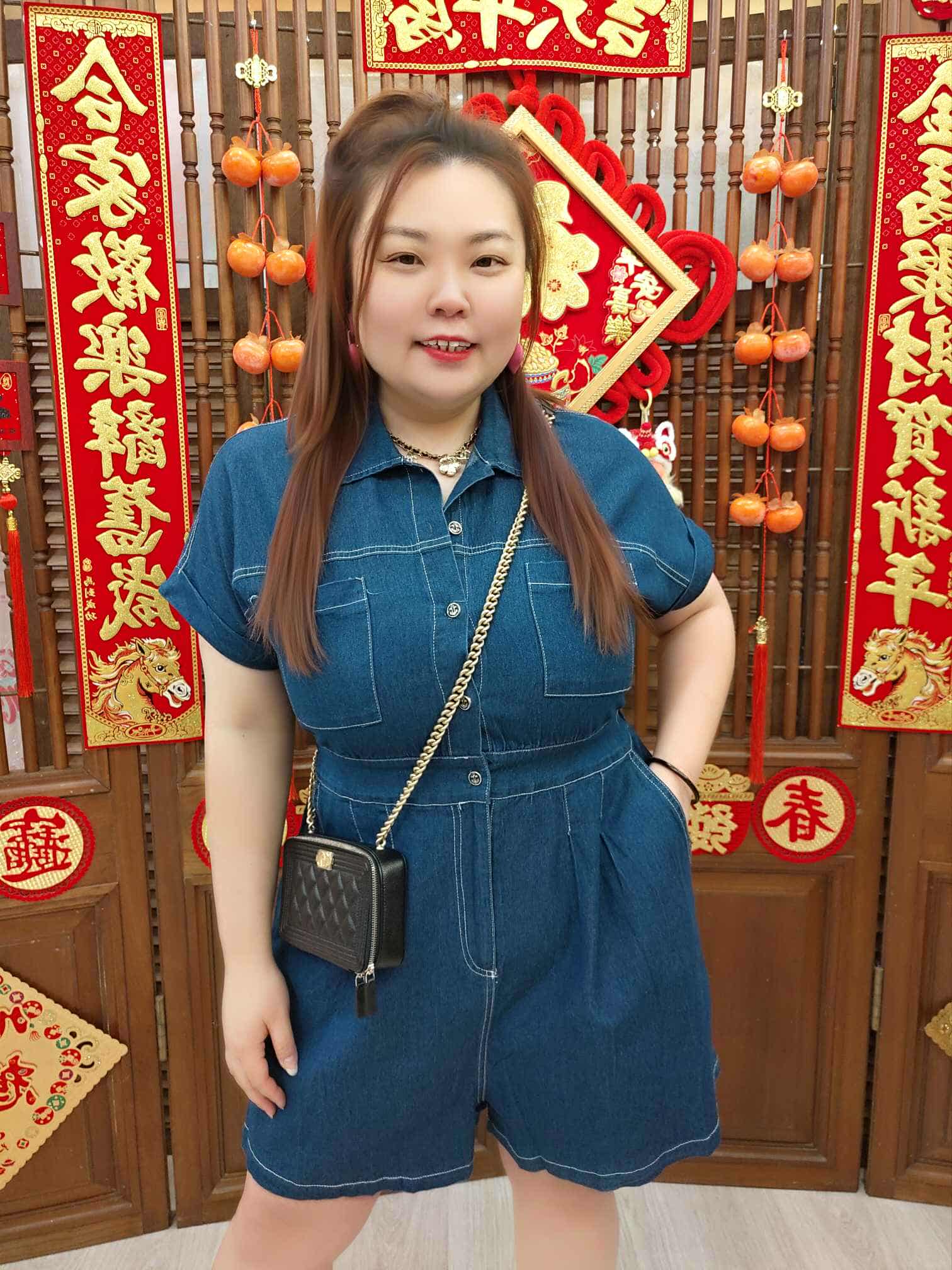 DBD08 TW#3369 牛仔设计款连体裤