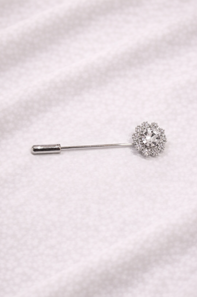 Swarovski Diamond In Flower Hijab Pin/Shawl Pin/Tudung Pin