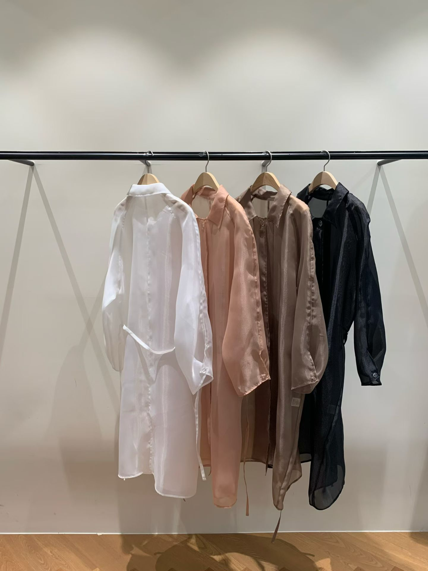 Stylish sheer long outer