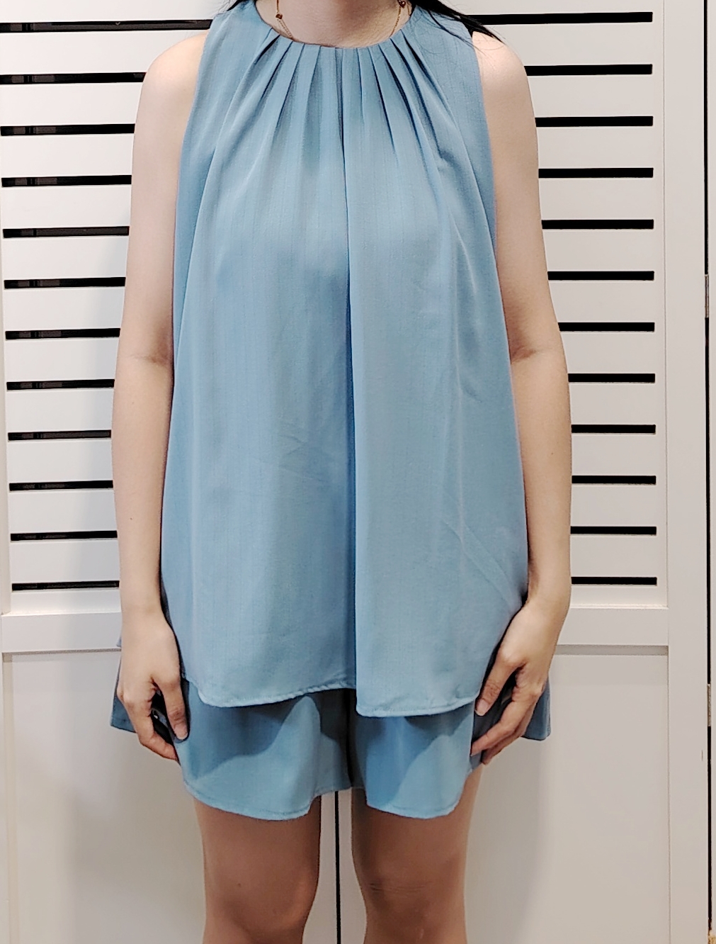 25006 Set Cutin Blouse With Short Pant