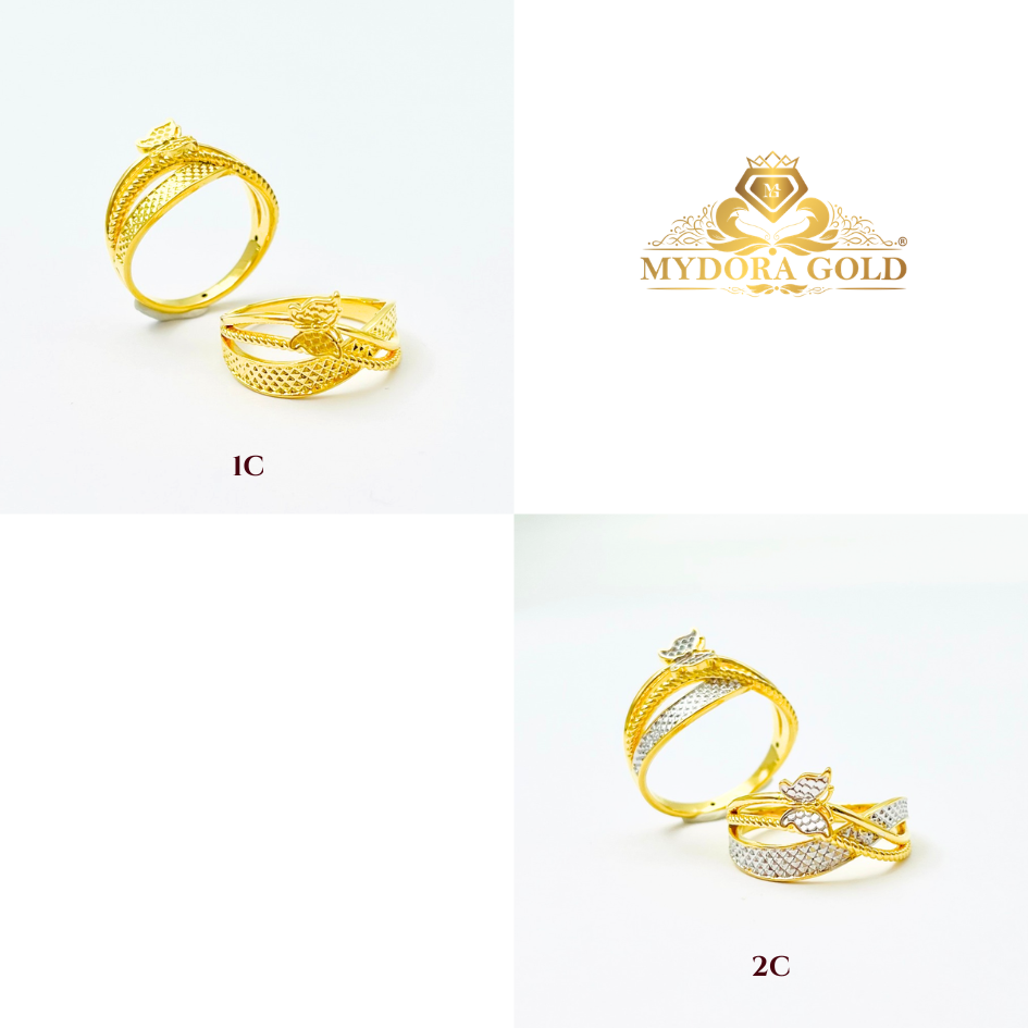 MYDORA Cincin Silang Butterfly Grace (5G) l EMAS 916/22K