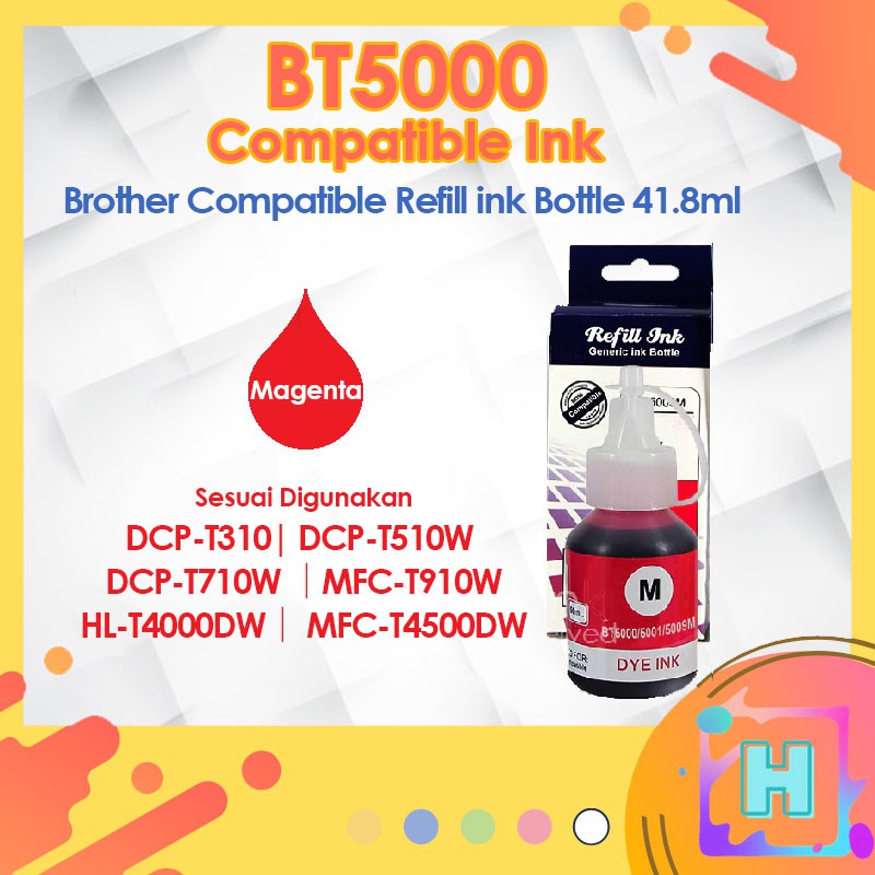🔥Compatible Brother Refill Ink Bottle BTD60BK BT5000  🔥 For dcp-t310 dcp-t510W dcp-t710DW HL-T4000dw MFC-T4500DW BTD 60