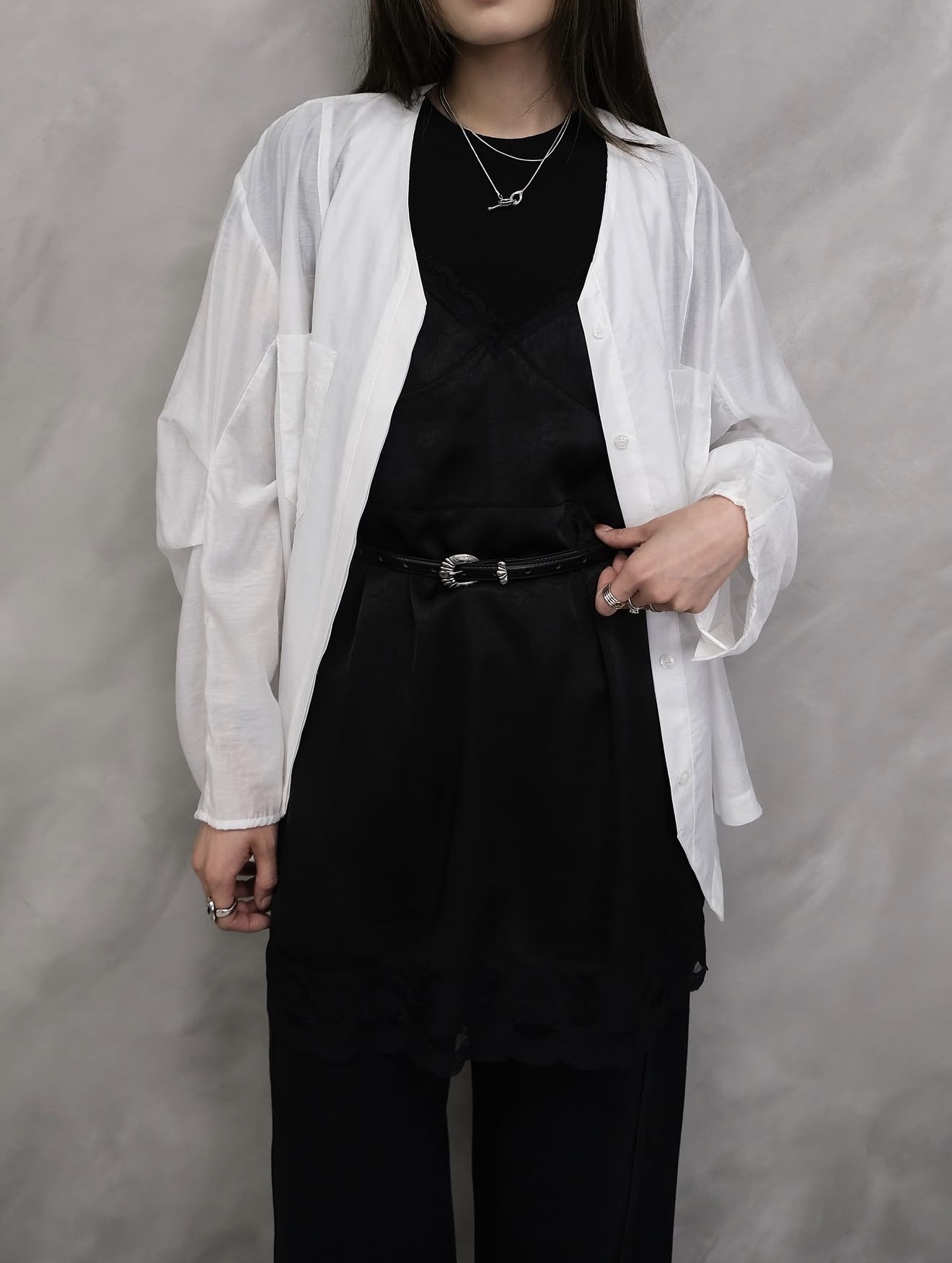 Lumina Airy V-Neck Shirt #sh28
