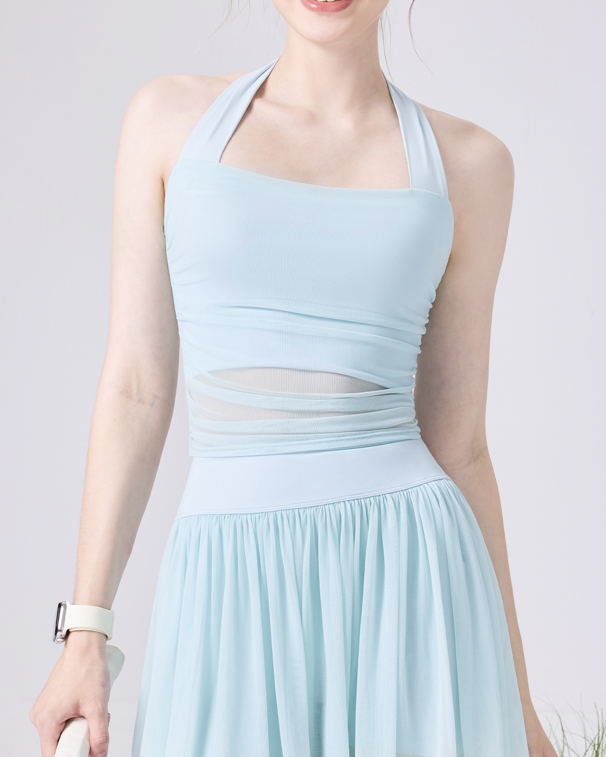 雲感瑜珈背心網紗美背運動內衣