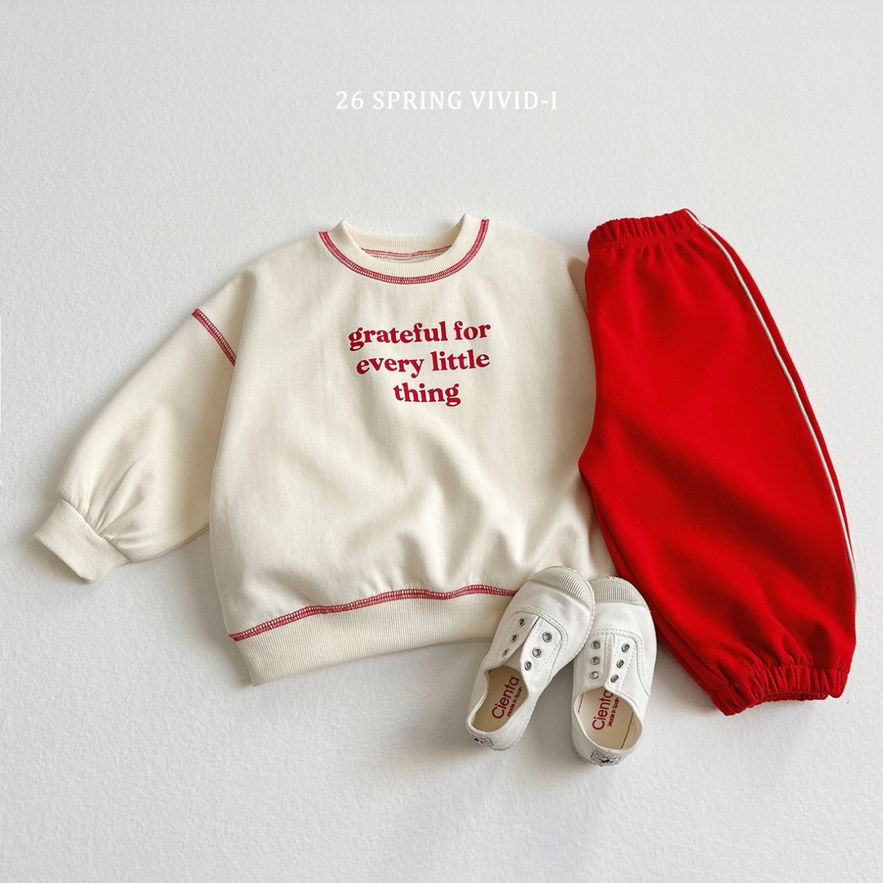 🌸預訂 韓國直送🌸🇰🇷VIVIDI兩色條紋寬鬆束腳運動褲