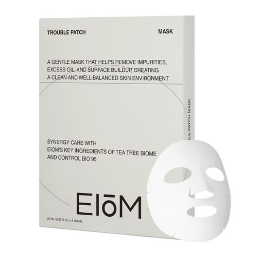 消炎吸皮脂｜韓國 EIOM 消炎祛痘 淨膚面膜 4片/盒｜Trouble Patch Mask