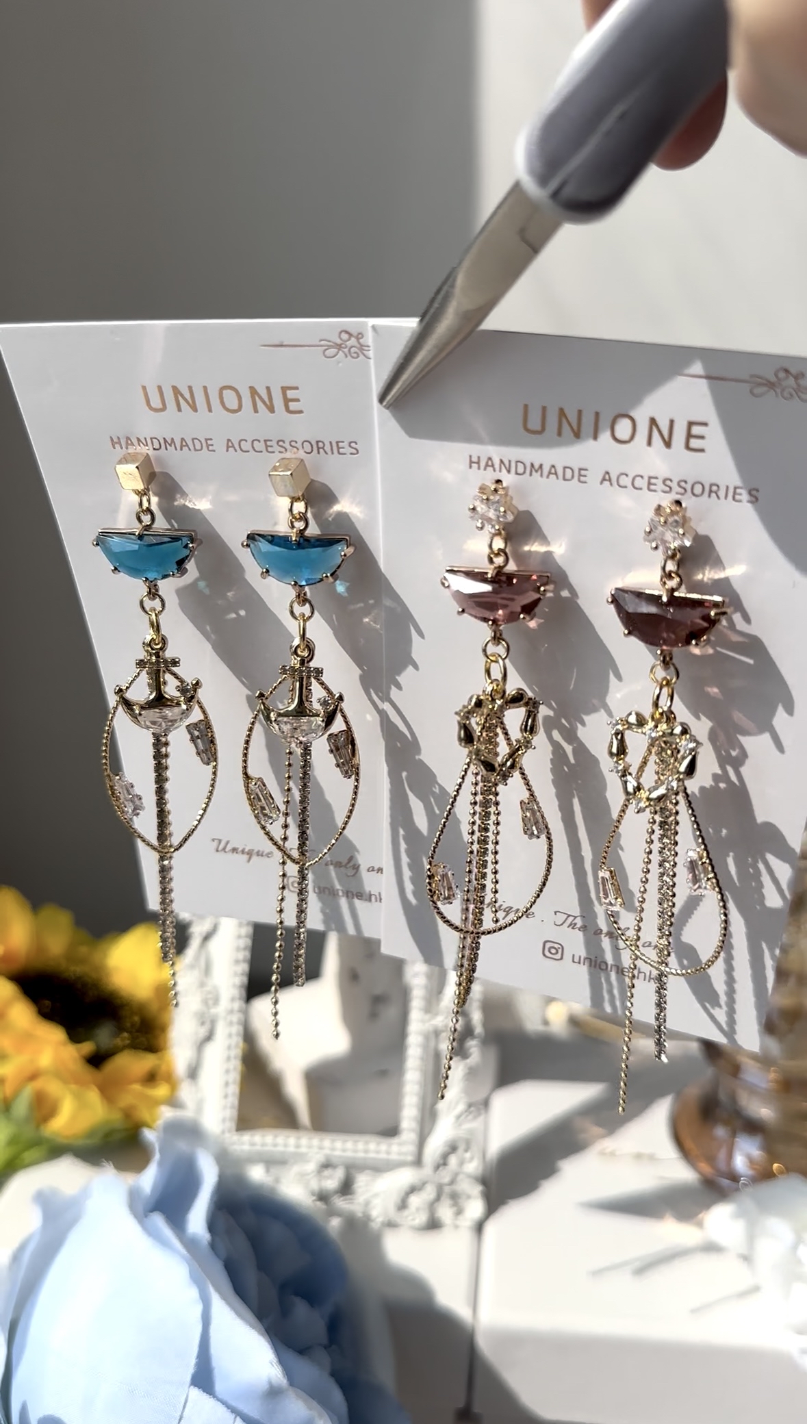 藍晶海洋耳環🚢