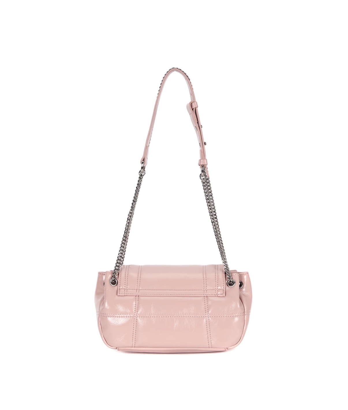 MATIN KIM特價場GLOSSY QUILTING SMALL CHAIN BAG IN PINK