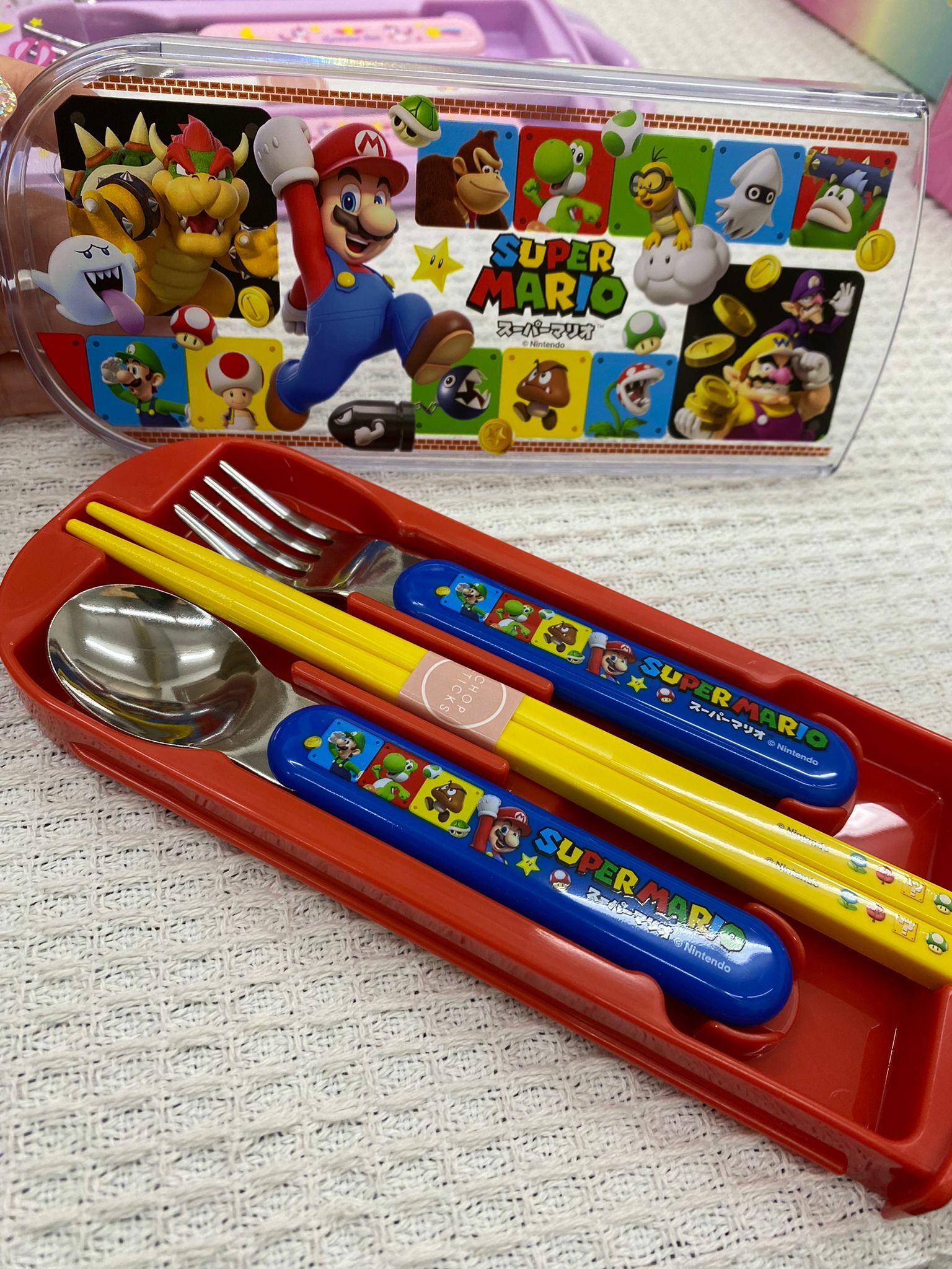 日本 SKATER 滑蓋三件式兒童叉羹筷子套装 -1件