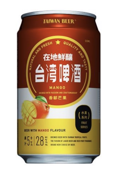 台灣啤酒-水果酒(芒 果) 貨編 : 品名 : 條碼 : 規格 : 果汁 5% Alc 2.8% H120532 台灣啤酒-水果酒(鳳 梨) 貨編 : 品名 : 條碼 : 規格 : 果汁 6.5% Alc 2.8%