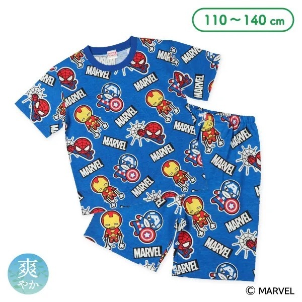 日本直送 - Marvel 兒童冰爽短袖套裝 -1套