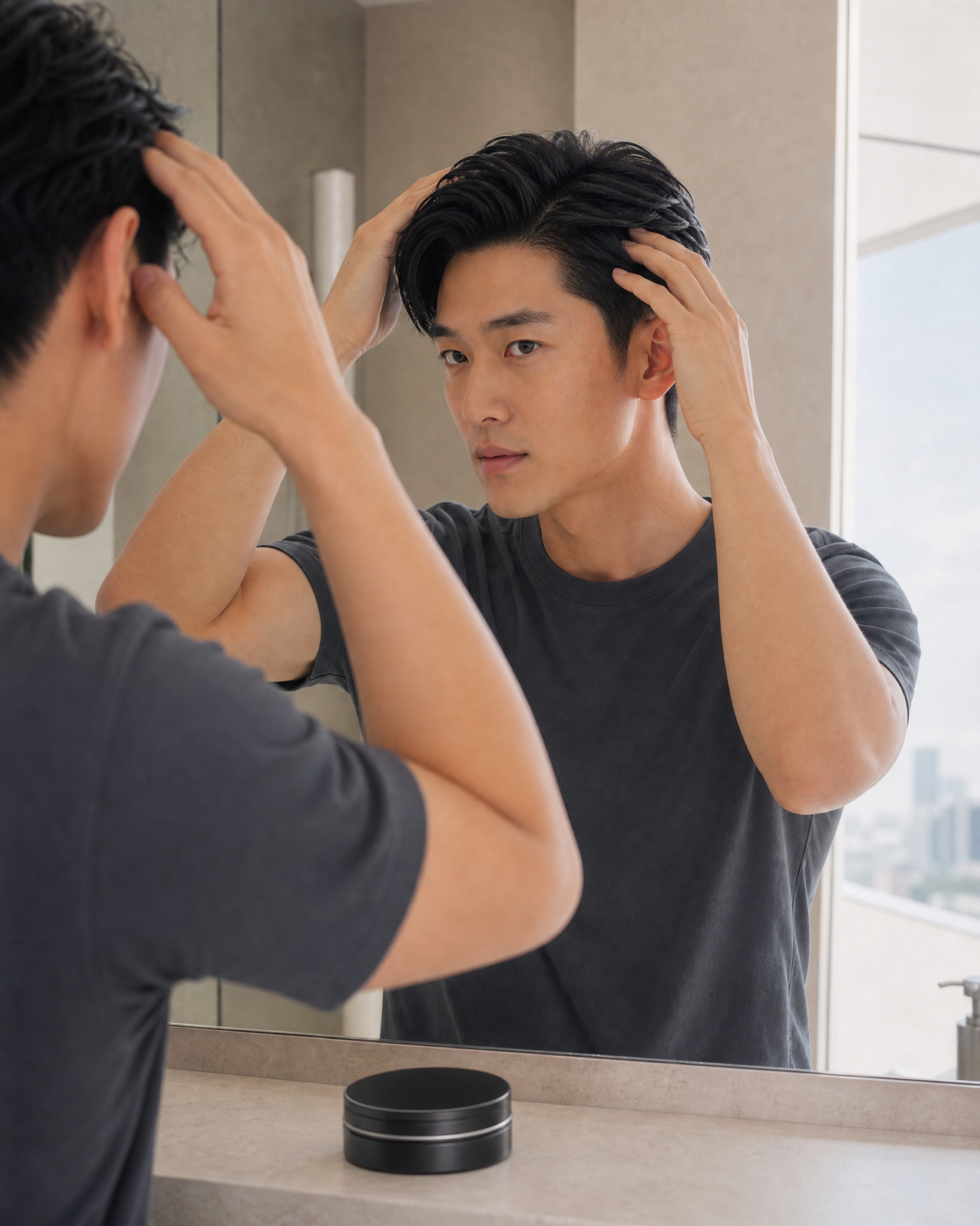 AYOEN 男士專用強黏性古龍水香氣光澤髮蠟 Pomade / 01｜高定型力・清爽完成感・150克 [D20-3]