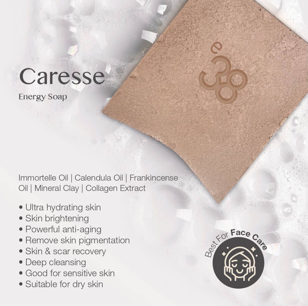 Energy Caresse Travel Pack (Caresse Soap + Energy Lotion + Hair Lotion)