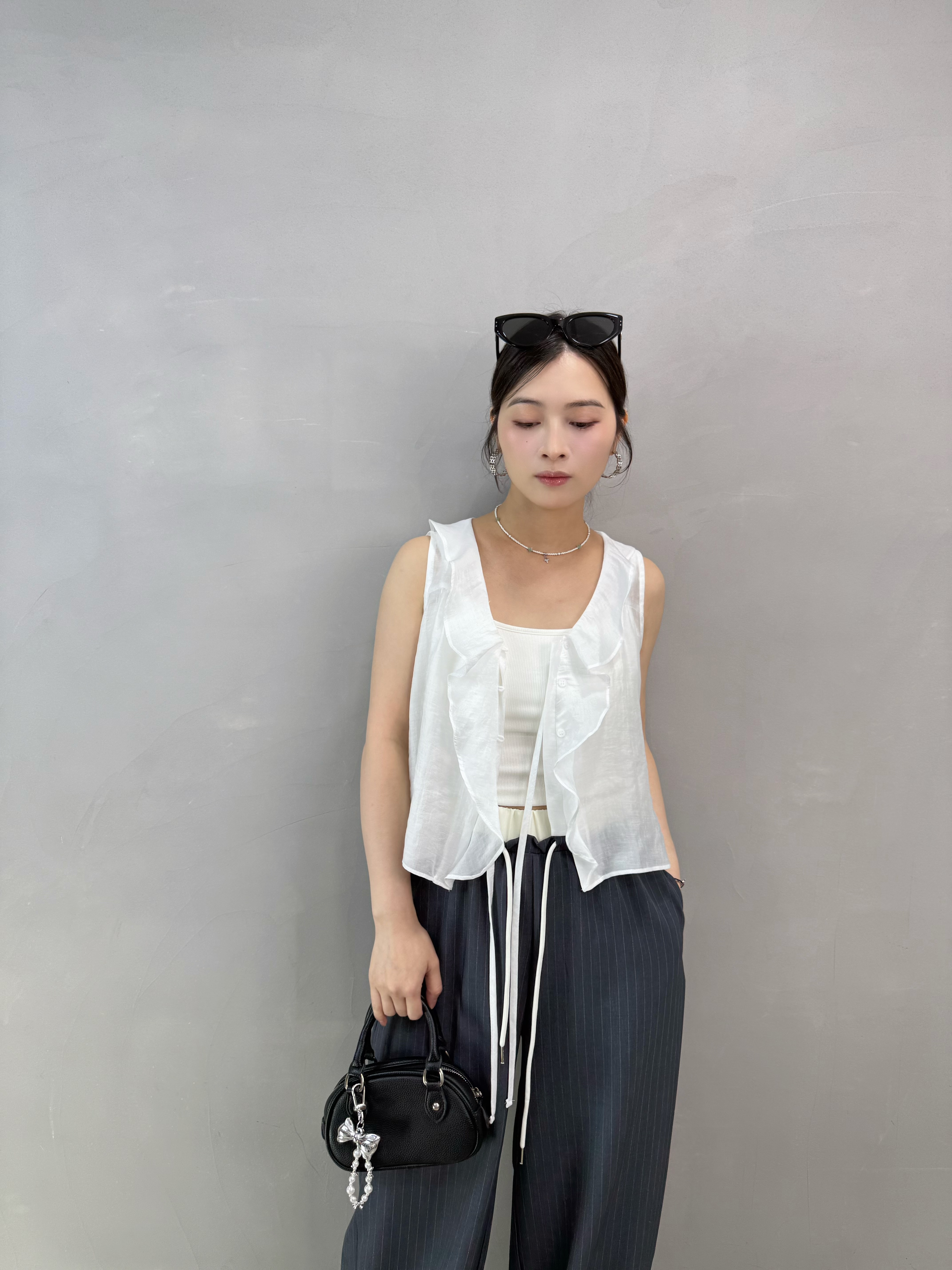 V71 Ruffle 滑料背心