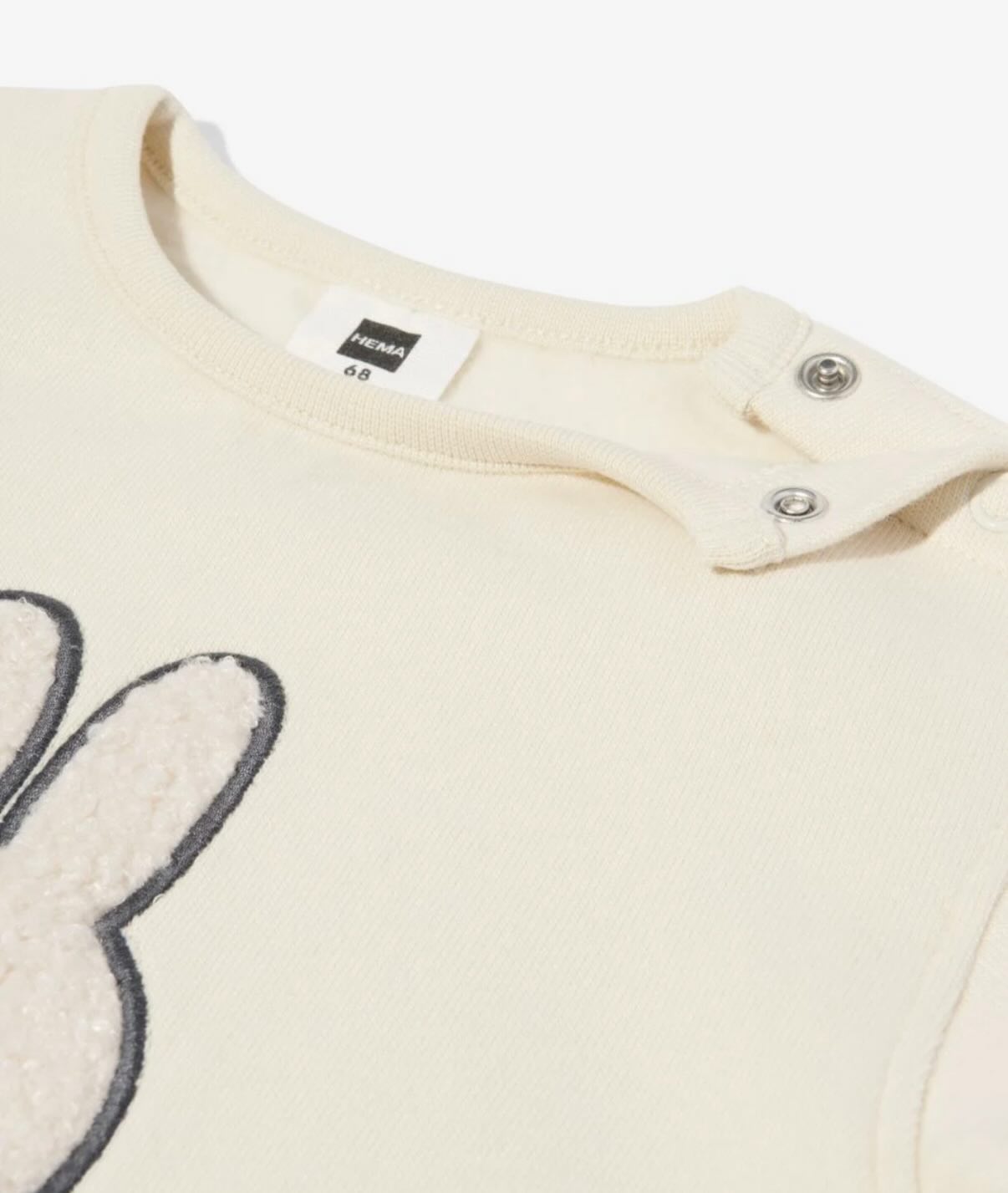 Miffy newborn baby sweater (white) 