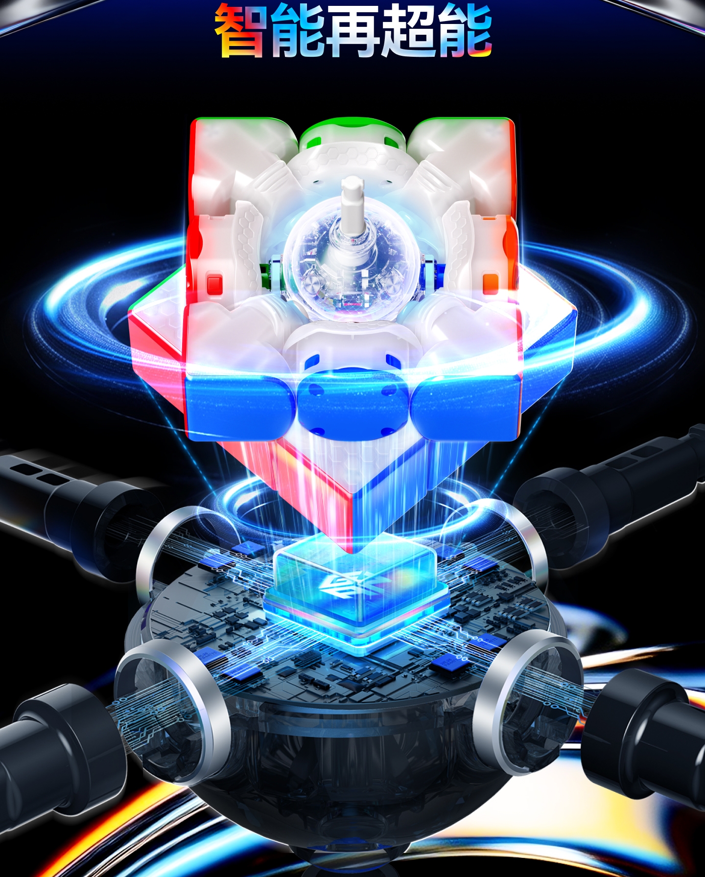 GAN 16 Ui MagLev 旗艦智能3x3藍芽扭計骰 (3x3 Smart Cube)