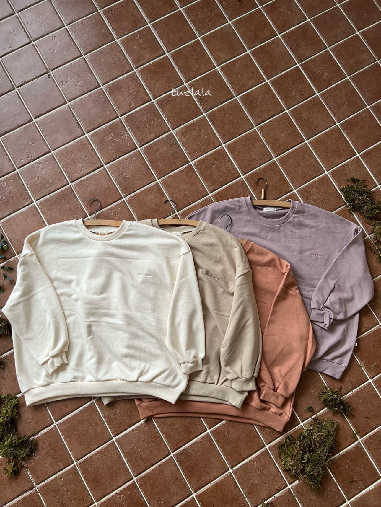 🌸預訂 韓國直送🌸🇰🇷THELALA六色親子款標誌刺繡衛衣