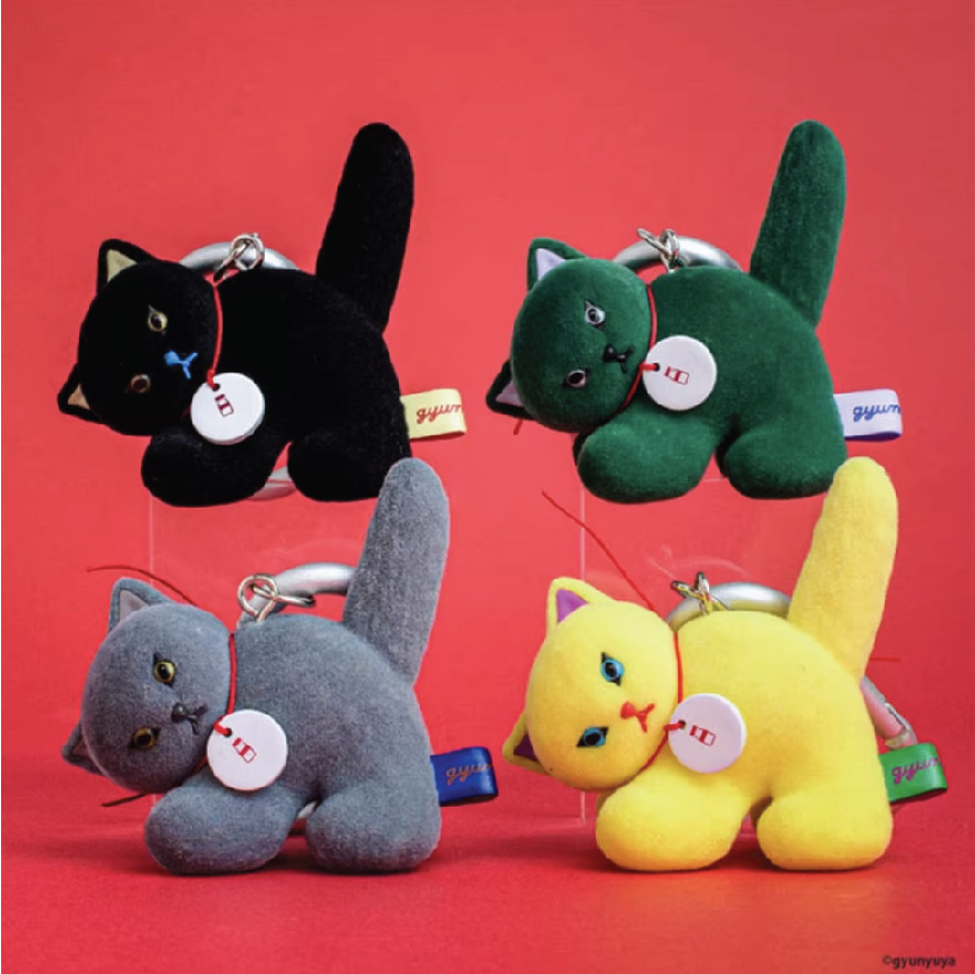 gyunyuya霧絨貓咪掛件