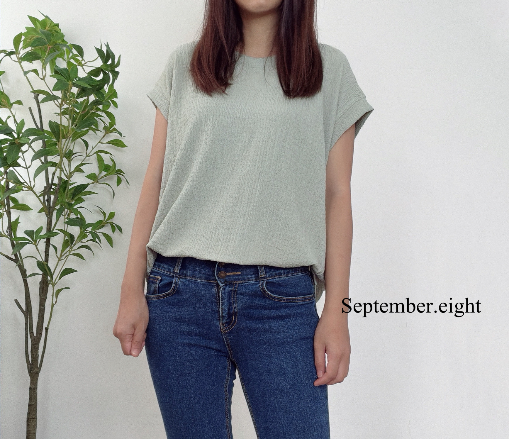 簡約暗紋top